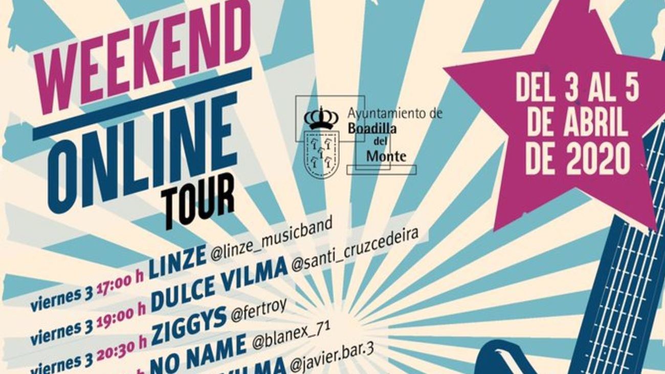 Cartel del festival musical online de Boadilla