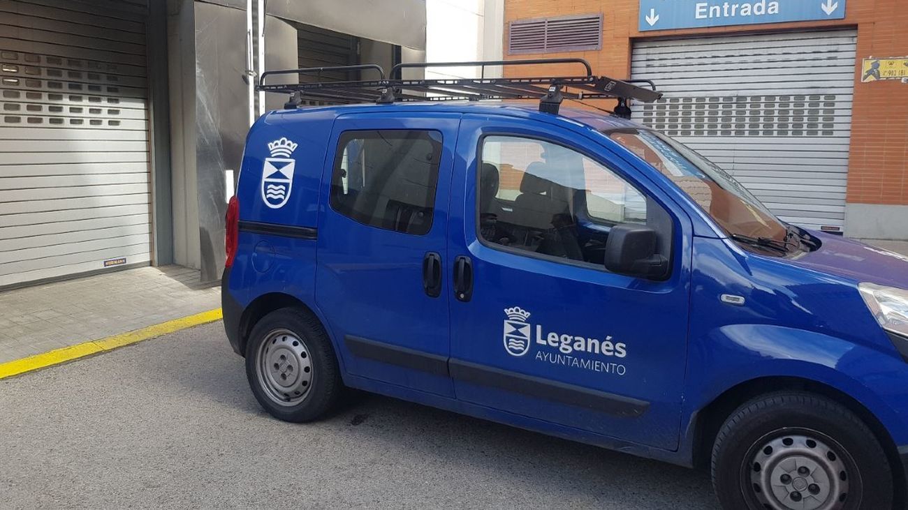 Vehículo del Ayuntamiento de Leganés