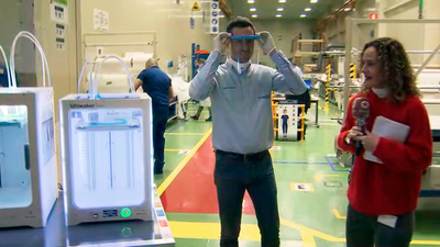 Airbus fabrica viseras impresas en 3D para el personal sanitario