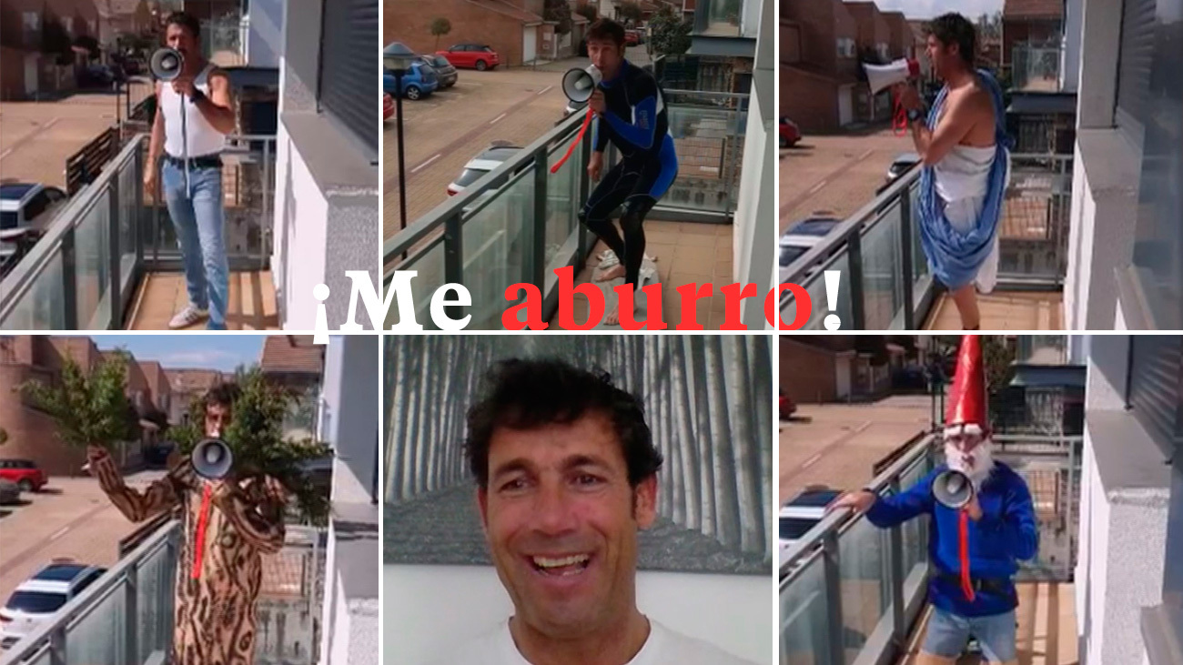 Jokin Ventura arranca a sus vecinos una sonrisa con su "Me aburro"