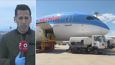 Aterrizan en Barajas 2 aviones con 3,5 millones de material sanitario procedentes de China