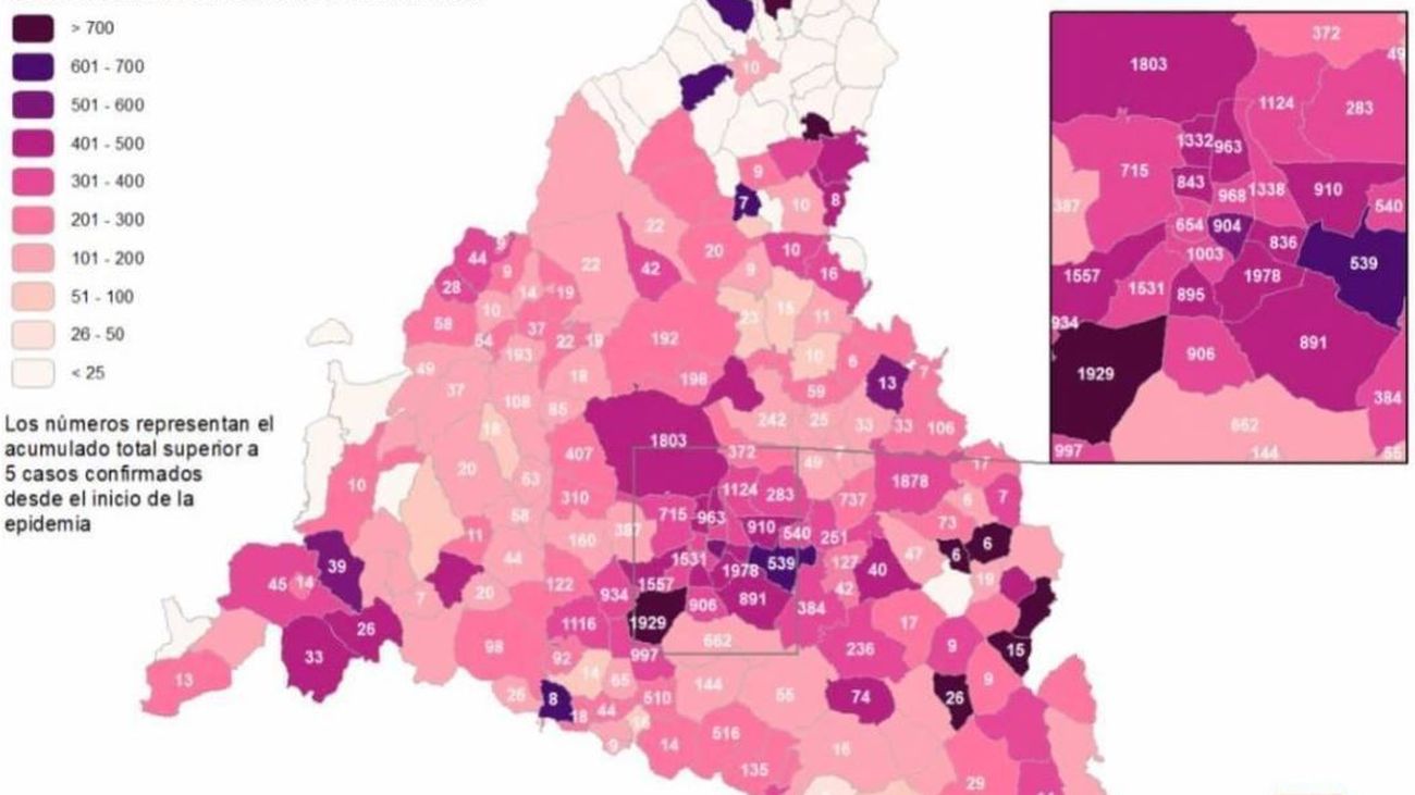 La sierra norte de Madrid, la zona con más municipios 'libres' de coronavirus