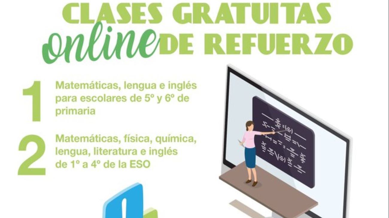 Boadilla ofrece un profesor online de refuerzo a alumnos de 5º de Primaria a 4º de ESO