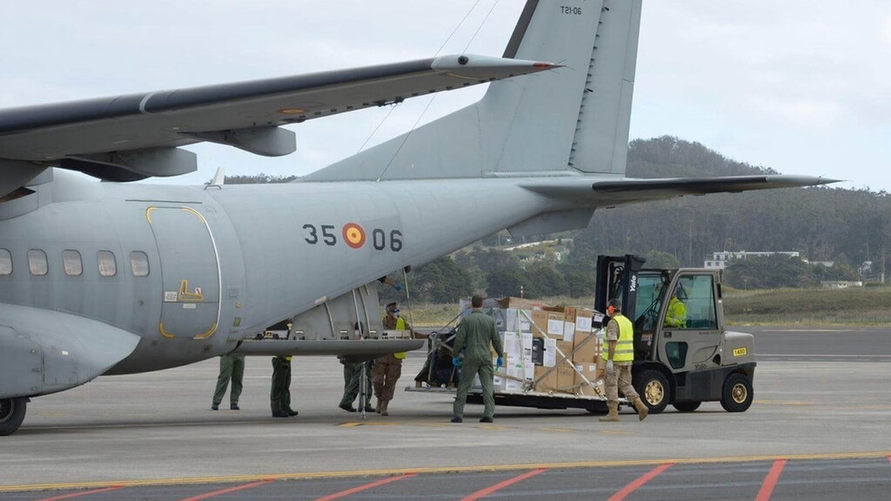 El Ejército envía desde Getafe material sanitario a Canarias y Melilla