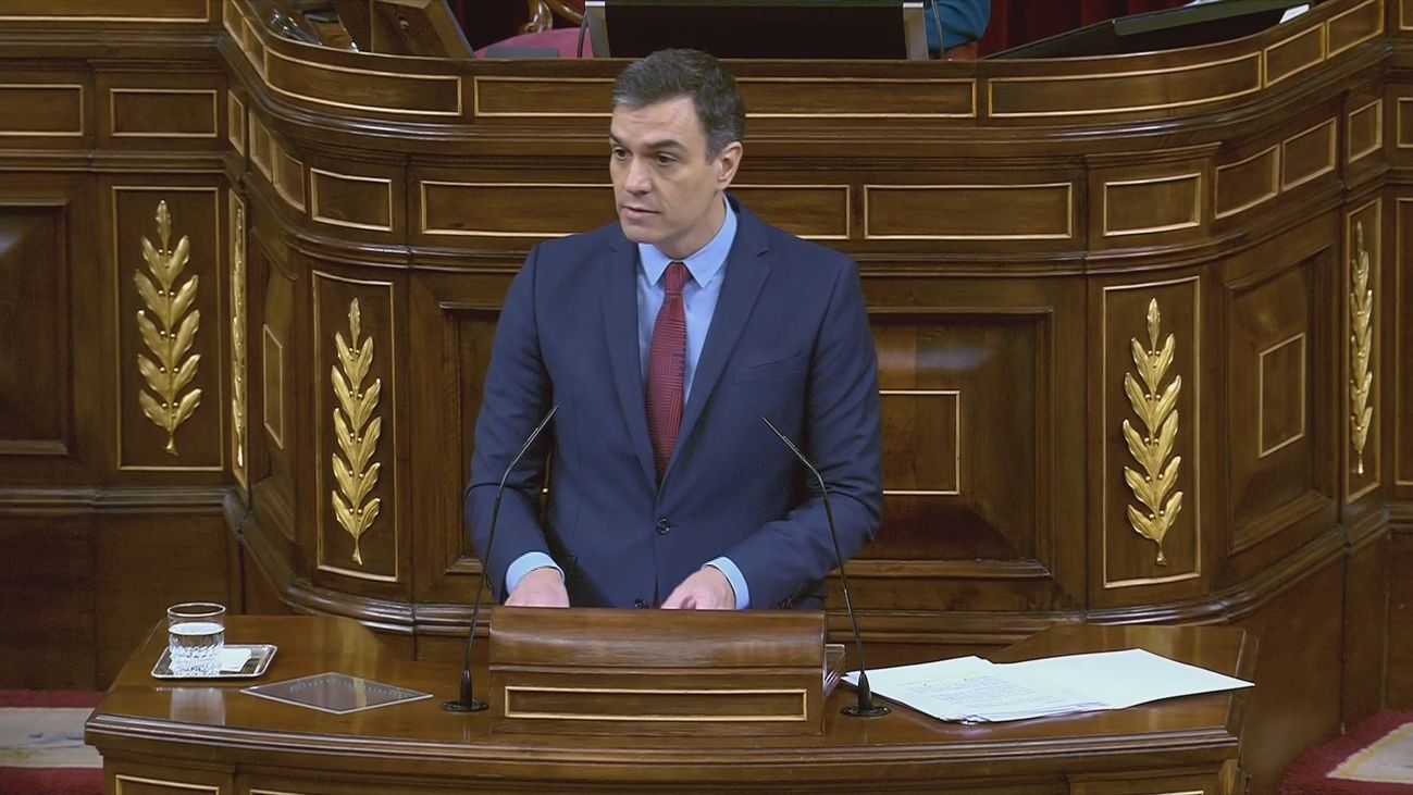 Pedro Sánchez en el Congreso de los Diputados (9 abril)