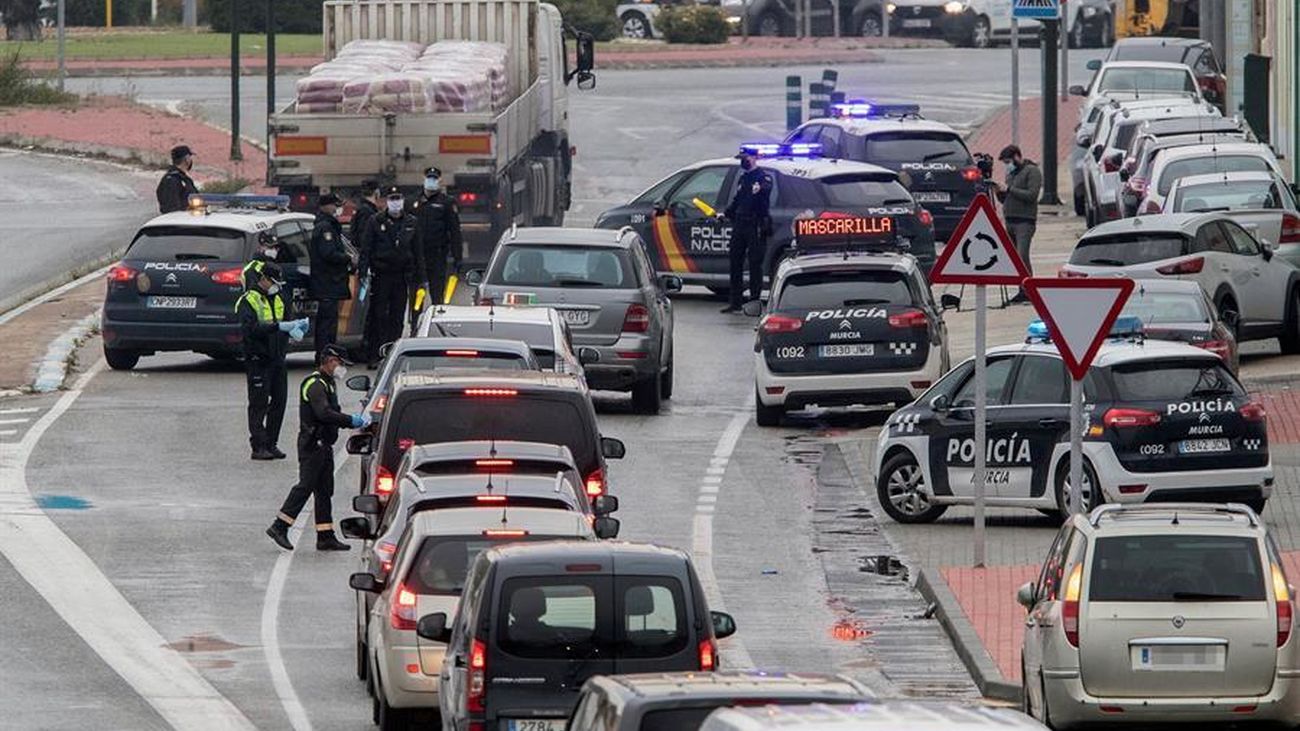 Control policial en Madrid