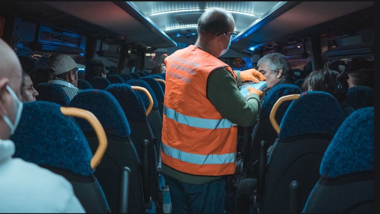 Reparto de mascarillas en Colmenar Viejo