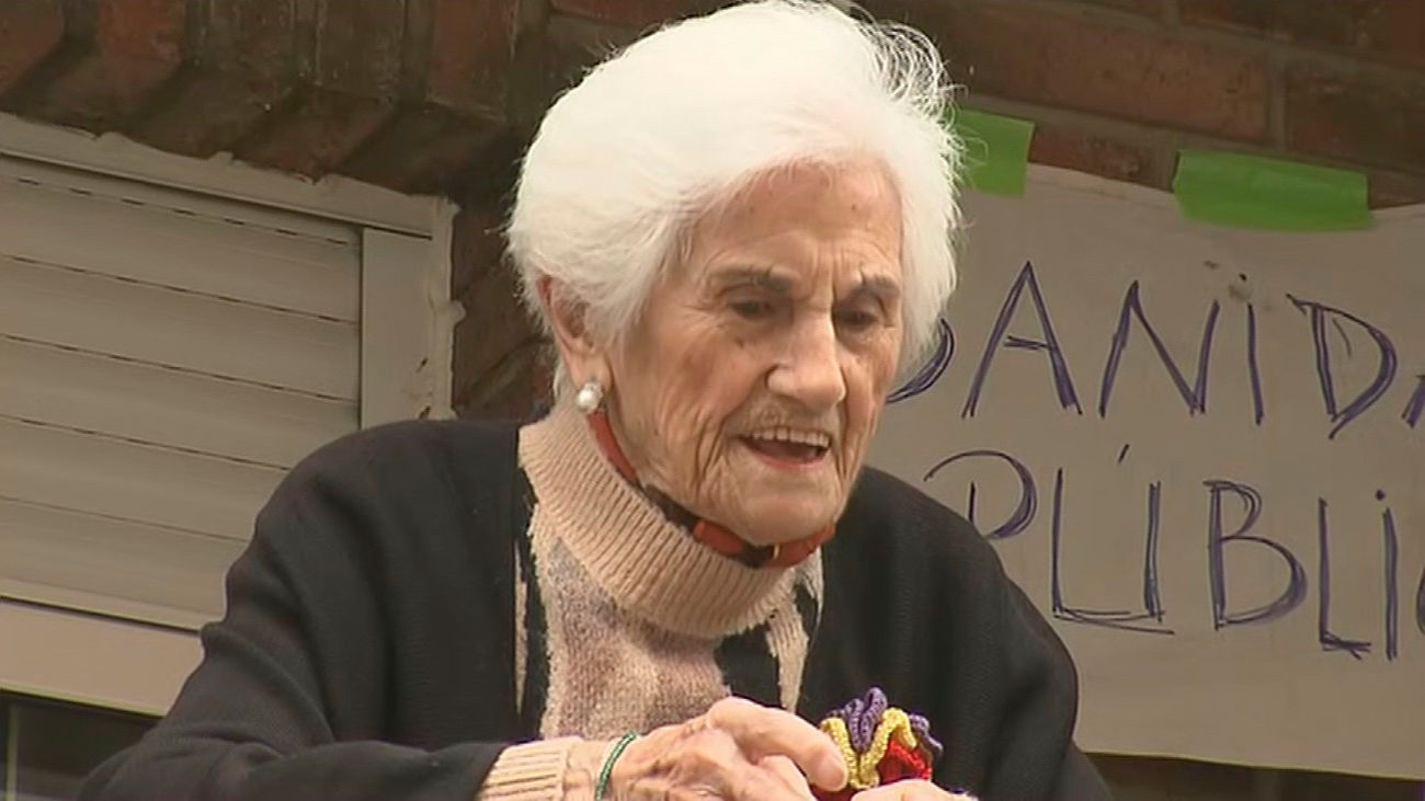 Casilda, vecina madrileña que ha cumplido 101 años en pleno confinamiento por el coronavirus