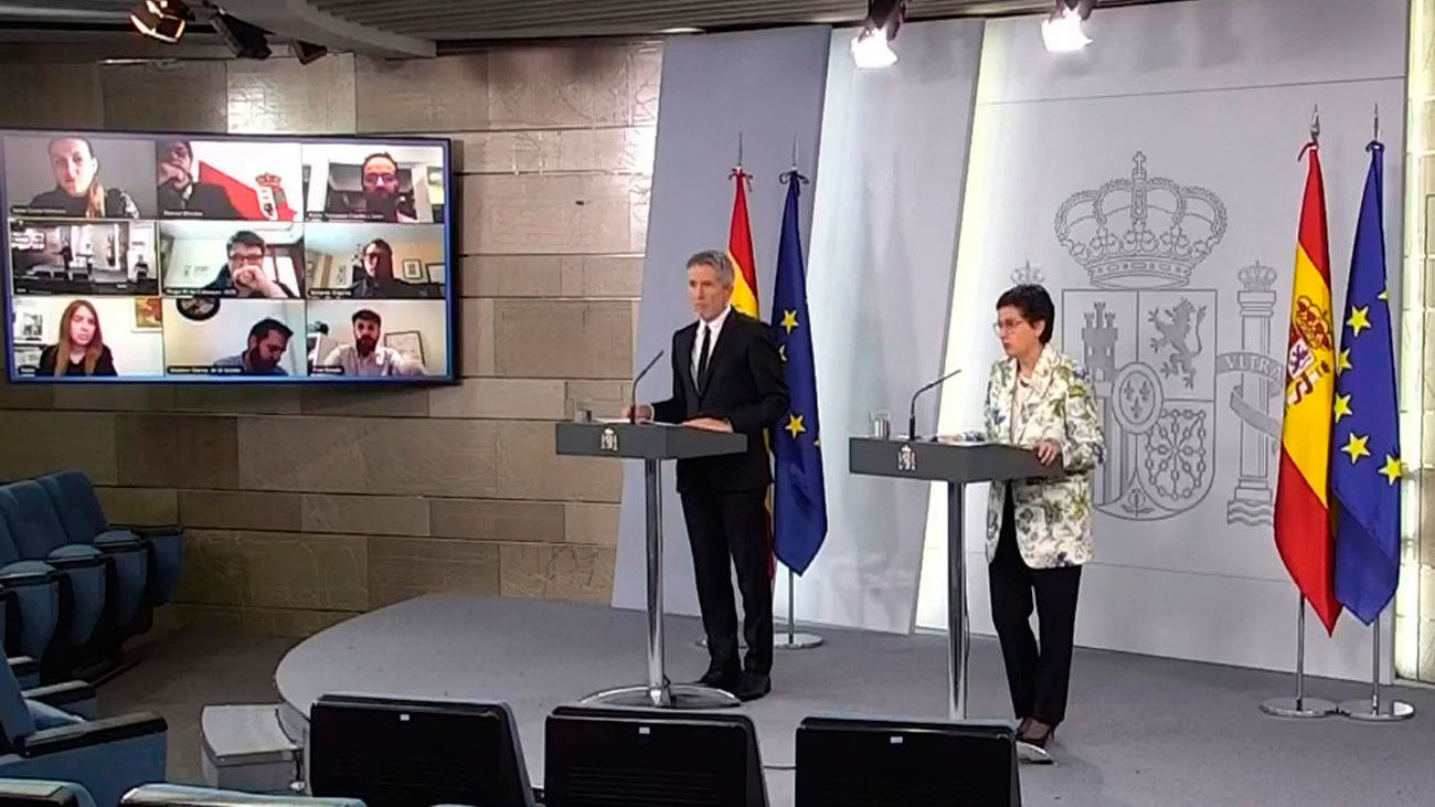 Fernando Grande-Marlaska y  Arancha González Laya