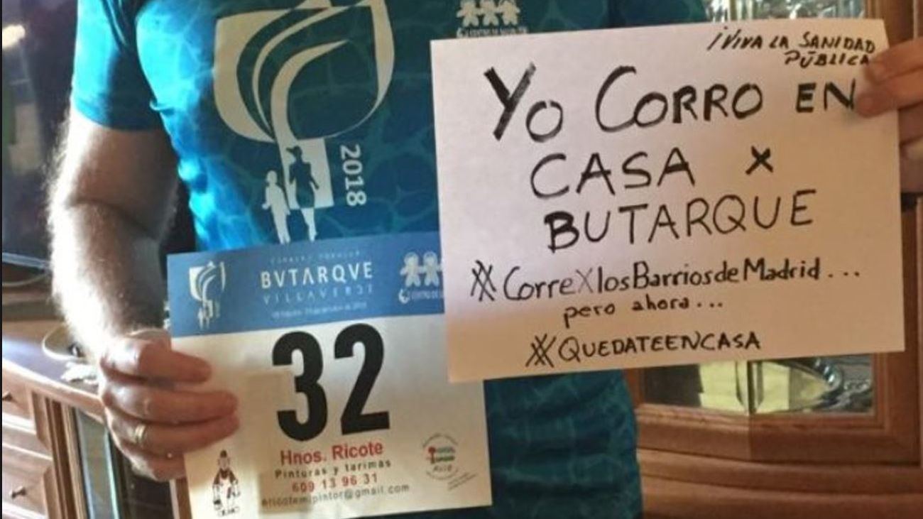 Los barrios de Madrid celebran su primera carrera solidaria sin salir de casa