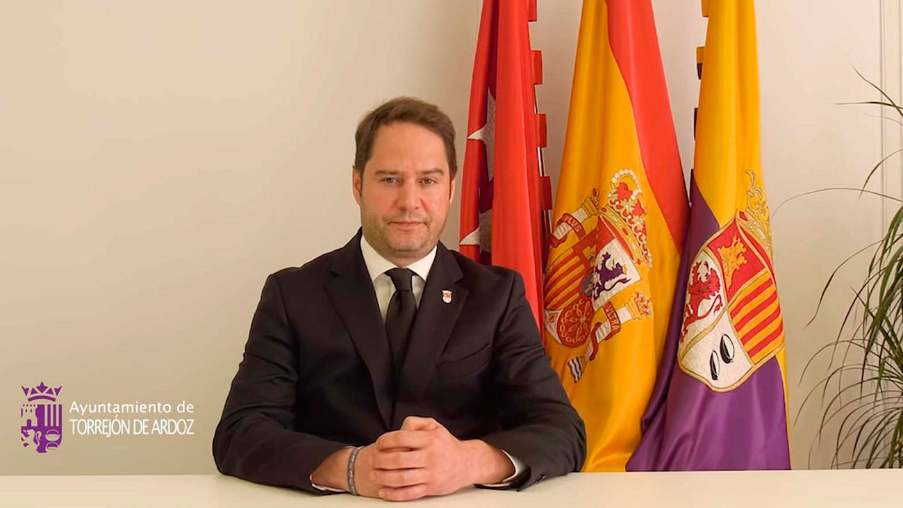 Ignacio Vázquez, alcalde de Torrejón de Ardoz, en un video institucional