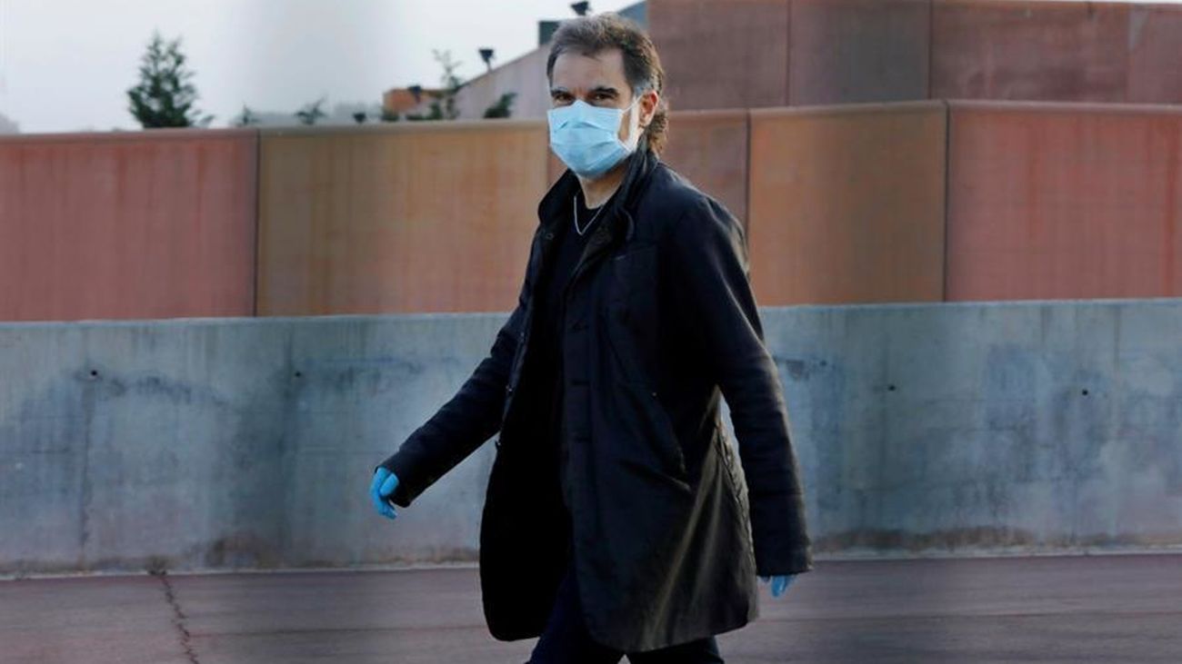 Jordi Cuixart a su salida de prisión