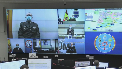 Entramos en el centro de mando de la Operación Balmis, que despliega 2.500 militares al día en 172 ciudades