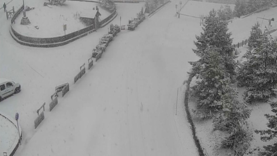 Vuelve la nieve a la sierra de Madrid... a mediados de abril