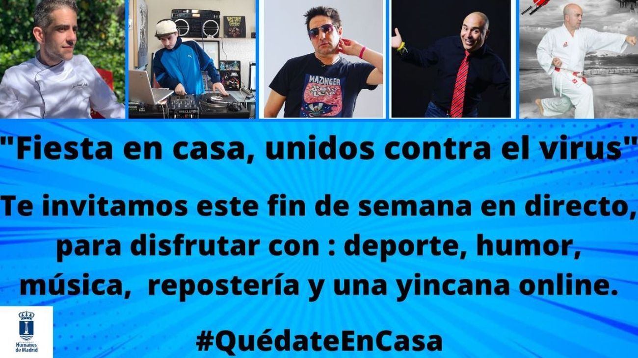 'Fiesta en casa, unidos contra el virus'