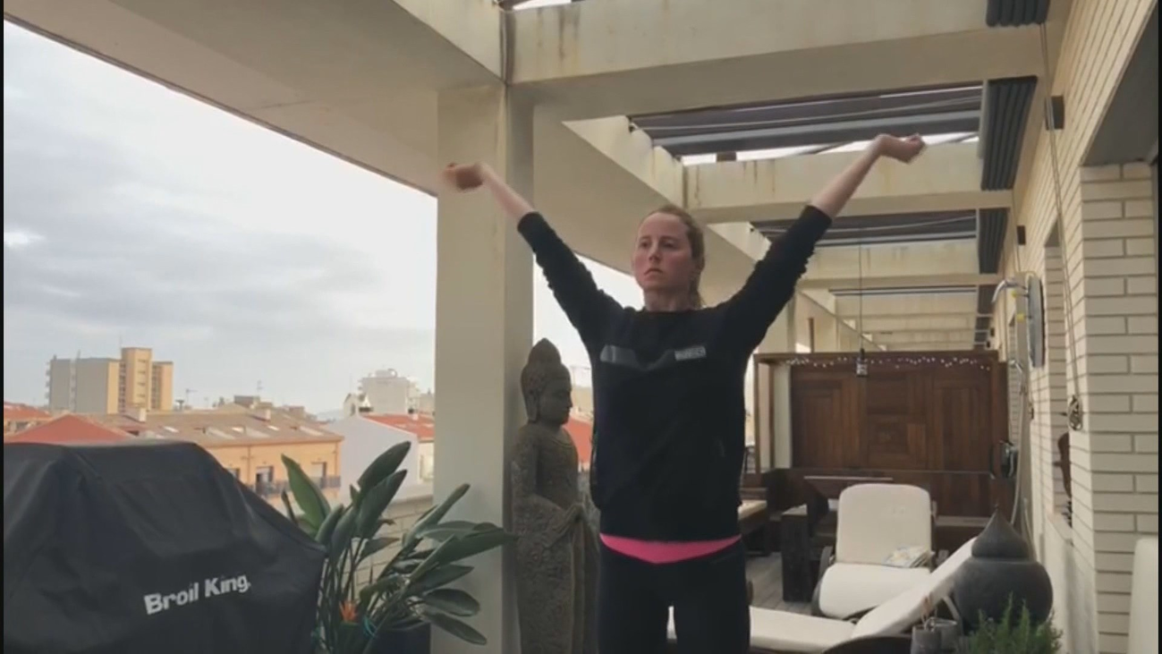 Paula Ramírez, coreografía fuera del agua en plena cuarentena