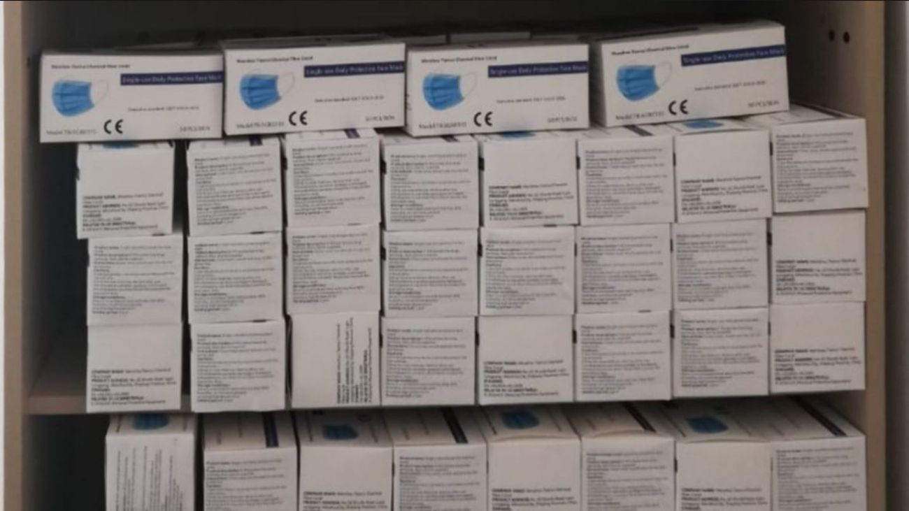 Cajas de mascarillas