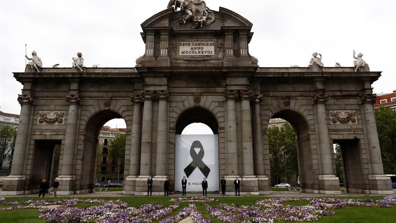 Homenaje de Madrid capital a los fallecidos por el coronavirus