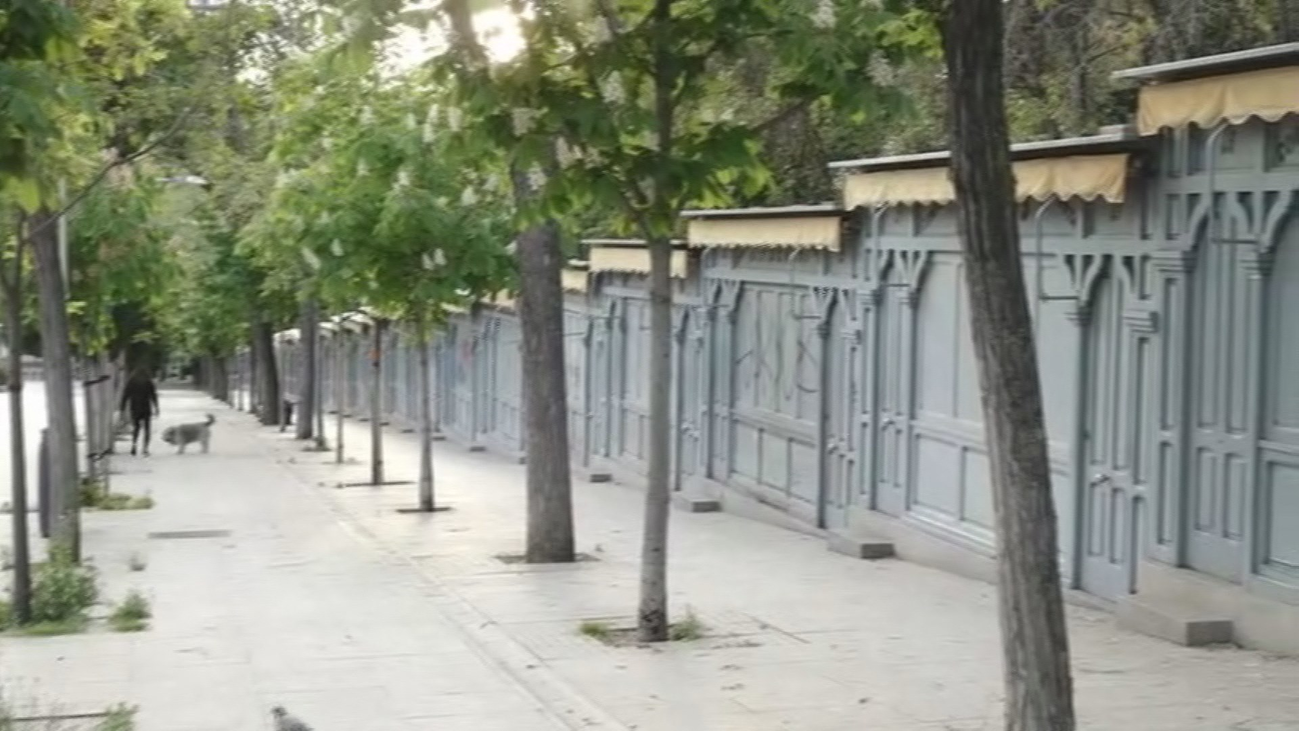 La Cuesta de Moyano, desierta en un atípico Día Mundial del Libro