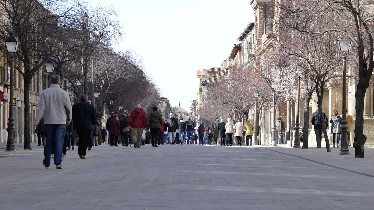 Una de las calles principales de Alcalá de Henares