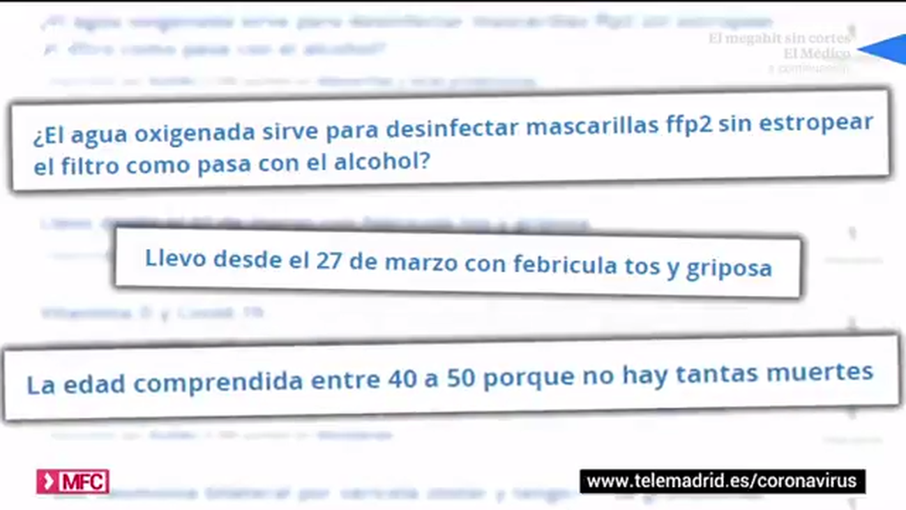 Una web en la que la comunidad médica resuelve dudas sobre el covid-19