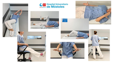 Rehabilitación para pacientes que superan el Covid-19 en el hospital de Móstoles