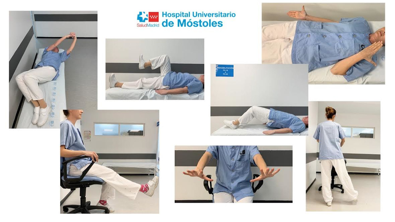 Rehabilitación para pacientes que superan el Covid-19 en el hospital de Móstoles