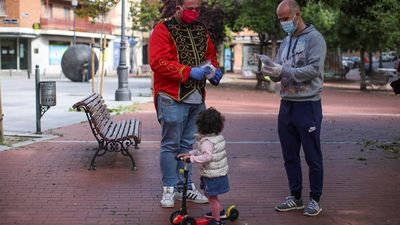 El primer día de salida a la calle de los niños no significó más multas en Madrid capital