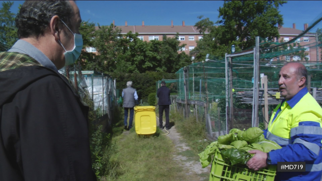 Los mayores de Fuenlabrada donan toda la cosecha de sus huertos