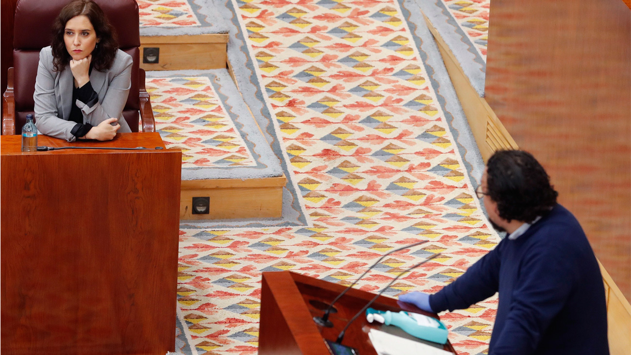 La gestión de la crisis del coronavirus en Madrid deja un debate lleno de reproches en la Asamblea