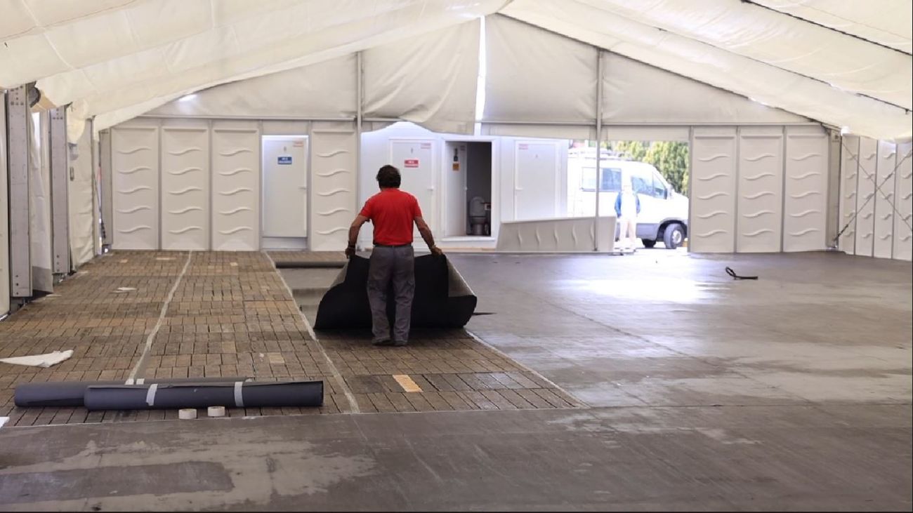 Comienza el desmontaje del hospital de campaña instalado en Fuenlabrada