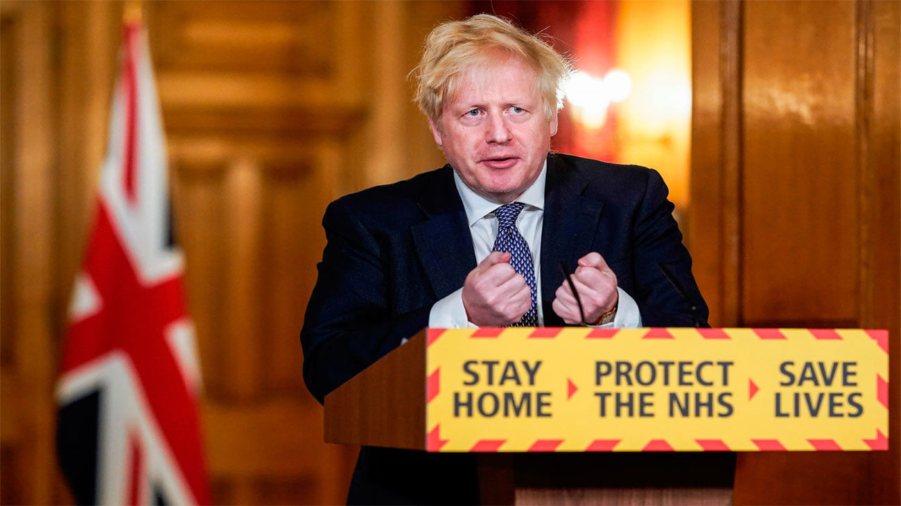 Johnson anuncia un confinamiento de un mes para Reino Unido