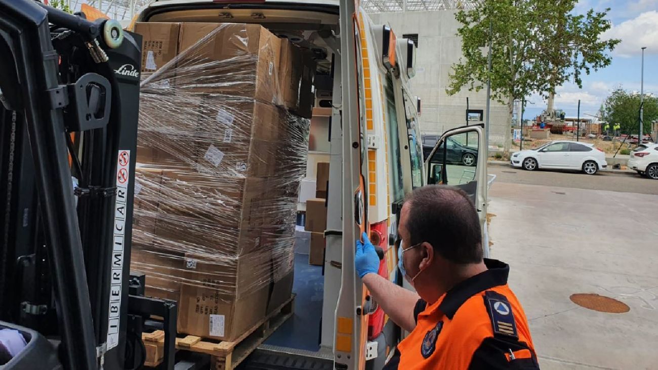 Reparto de mascarillas