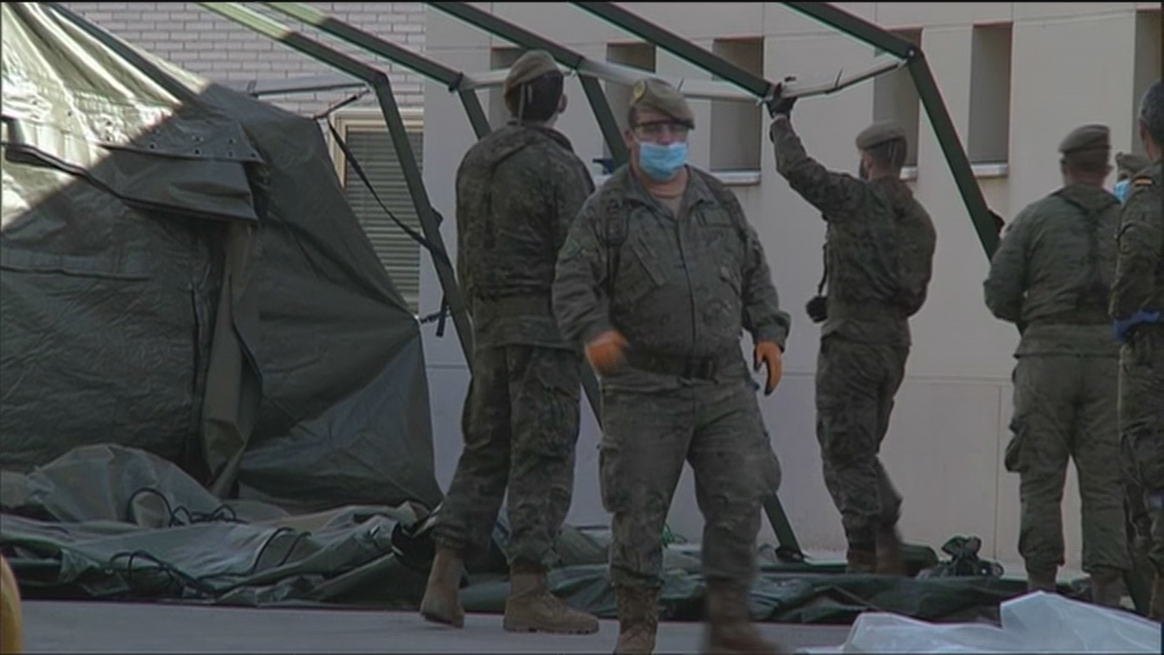 El Ejército desmonta el hospital de campaña que servía de apoyo al Gregorio Marañón