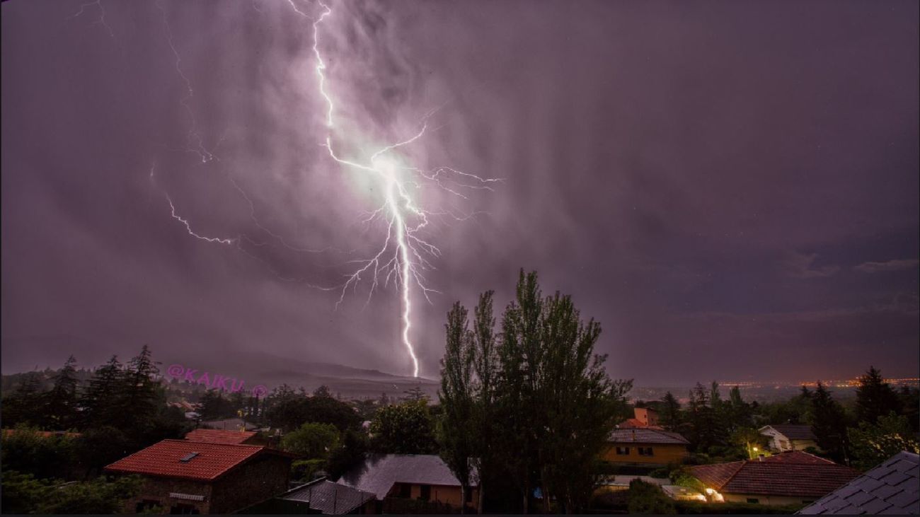 Tormenta en la Sierra de Madrid