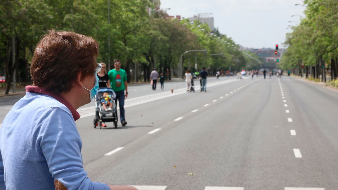 Almeida ampliará la peatonalización de la Castellana hasta Nuevos Ministerios