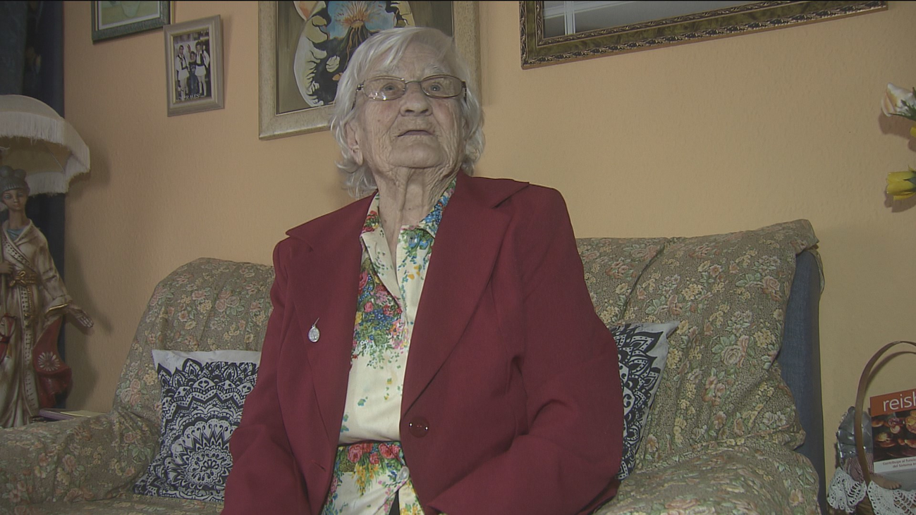 Felicidad, 97 años y muy contenta de vencer al covid-19