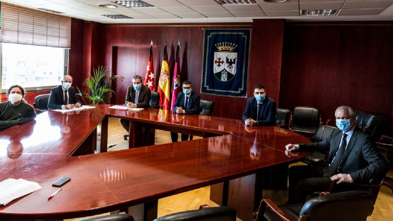 Reunión en el Ayuntamiento de Alcobendas