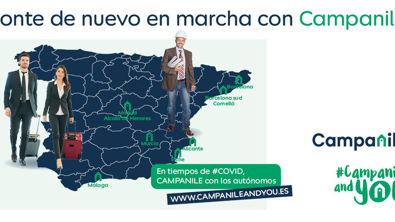 Campanile Hoteles ofrecerá alojamiento gratuito a autónomos que se desplacen por trabajo