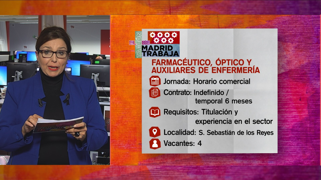 Se buscan albañiles, farmacéuticos y ópticos