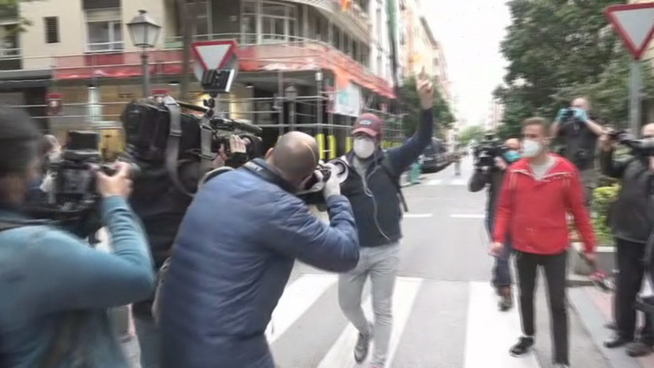 Polémica protesta en el Barrio de Salamanca