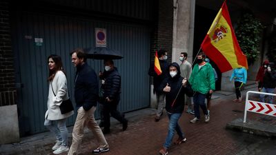 Siguen las protestas contra el Gobierno en Madrid con gran presencia policial