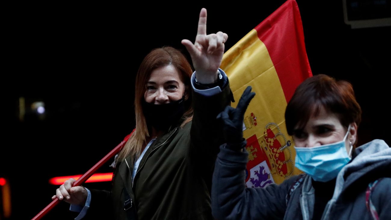 Séptimo día de protestas en Madrid contra el Gobierno