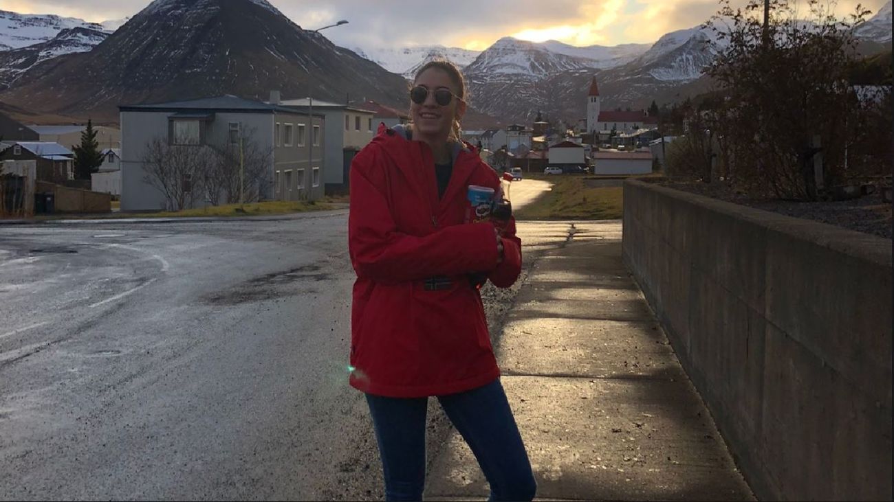 Maiu, jugadora de voleibol y 'atrapada' en Islandia