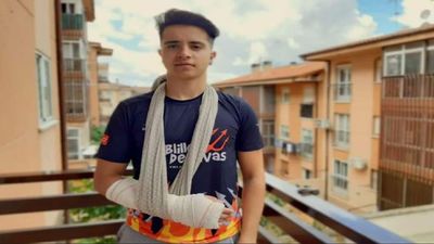 Sergio Muñoz, del Club de Triatlón Diablillos de Rivas, arrollado por un coche