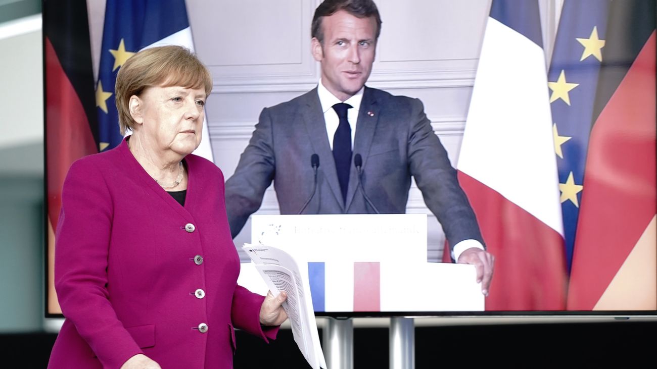 Merkel y Macron plantean un fondo de recuperación  de 500.000 millones sólo en transferencias