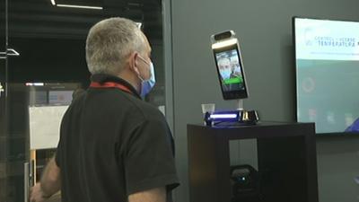 Llegan los termómetros faciales a Pinto