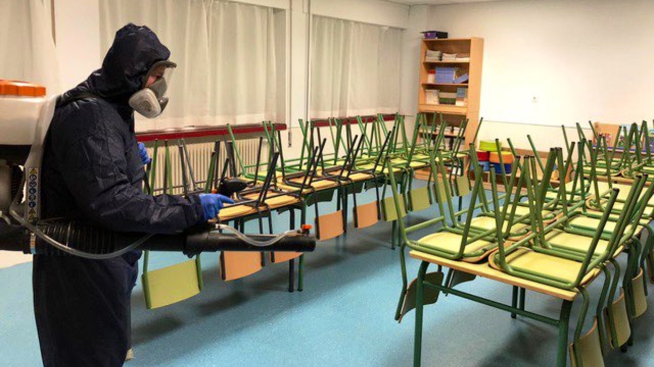 Limpieza de los colegios de Pozuelo