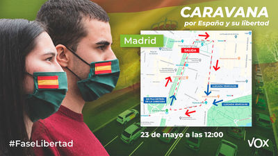 Vox podrá manifestarse en coche este sábado por Madrid