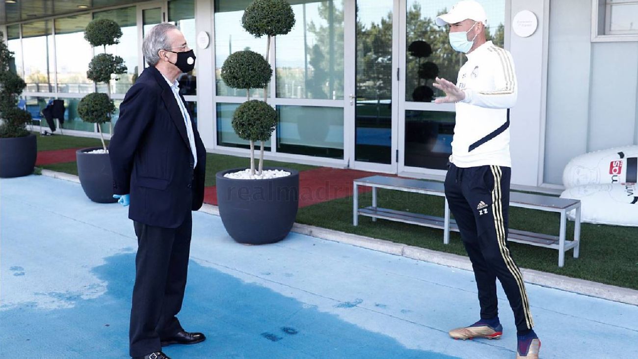 Florentino Pérez y Zinedine Zidane